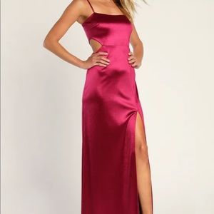 Satin Maxi dress